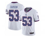Men's Nike New York Giants #53 Harry Carson Limited White Rush NFL Jersey