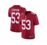 Men's Nike New York Giants #53 Harry Carson Vapor Untouchable Limited Red Alternate NFL Jersey