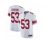 Men's Nike New York Giants #53 Harry Carson Vapor Untouchable Limited White NFL Jersey
