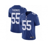 Men's Nike New York Giants #55 J.T. Thomas Vapor Untouchable Limited Royal Blue Team Color NFL Jersey