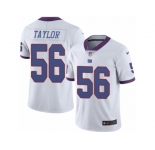 Men's Nike New York Giants #56 Lawrence Taylor Limited White Rush NFL Jersey