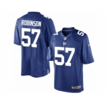 Men's Nike New York Giants #57 Keenan Robinson Limited Royal Blue Team Color NFL Jersey