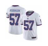 Men's Nike New York Giants #57 Keenan Robinson Limited White Rush NFL Jersey