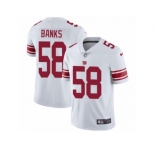 Men's Nike New York Giants #58 Carl Banks Vapor Untouchable Limited White NFL Jersey