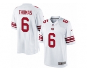 Men's Nike New York Giants #6 Logan Thomas Limited White NFL Jerse