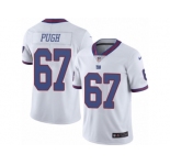 Men's Nike New York Giants #67 Justin Pugh Limited White Rush NFL Jersey