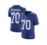 Men's Nike New York Giants #70 Weston Richburg Vapor Untouchable Limited Royal Blue Team Color NFL Jersey