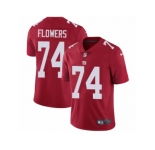Men's Nike New York Giants #74 Ereck Flowers Vapor Untouchable Limited Red Alternate NFL Jersey