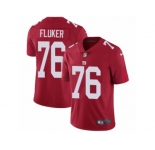 Men's Nike New York Giants #76 D.J. Fluker Vapor Untouchable Limited Red Alternate NFL Jersey