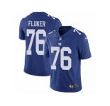 Men's Nike New York Giants #76 D.J. Fluker Vapor Untouchable Limited Royal Blue Team Color NFL Jersey