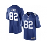 Men's Nike New York Giants #82 Roger Lewis Limited Royal Blue Team Color NFL Jersey