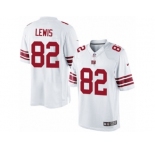 Men's Nike New York Giants #82 Roger Lewis Limited White NFL Jersey