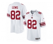 Men's Nike New York Giants #82 Roger Lewis Limited White NFL Jersey