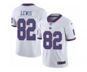 Men's Nike New York Giants #82 Roger Lewis Limited White Rush NFL Jersey