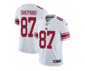 Men's Nike New York Giants #87 Sterling Shepard Vapor Untouchable Limited White NFL Jersey