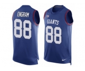 Men's Nike New York Giants #88 Evan Engram Limited Royal Blue Player Name & Number Tank Top NFL Jersey