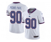 Men's Nike New York Giants #90 Jason Pierre-Paul Limited White Rush NFL Jersey