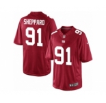 Men's Nike New York Giants #91 Kelvin Sheppard Limited Red Alternate NFL Jersey