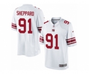 Men's Nike New York Giants #91 Kelvin Sheppard Limited White NFL Jersey