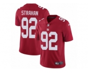 Men's Nike New York Giants #92 Michael Strahan Vapor Untouchable Limited Red Alternate NFL Jersey