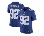 Men's Nike New York Giants #92 Michael Strahan Vapor Untouchable Limited Royal Blue Team Color NFL Jersey