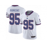 Men's Nike New York Giants #95 Johnathan Hankins Limited White Rush NFL Jersey