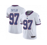 Men's Nike New York Giants #97 Devin Taylor Limited White Rush NFL Jersey