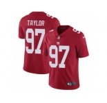 Men's Nike New York Giants #97 Devin Taylor Red Alternate Vapor Untouchable Limited Player NFL Jersey