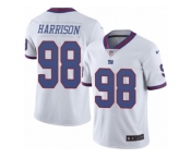 Men's Nike New York Giants #98 Damon Harrison Limited White Rush NFL Jersey