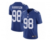 Men's Nike New York Giants #98 Damon Harrison Vapor Untouchable Limited Royal Blue Team Color NFL Jersey