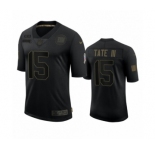 New York Giants #15 Golden Tate III Black 2020 Salute to Service Limited Jersey
