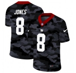 New York Giants #8 Daniel Jones Men's Nike 2020 Black CAMO Vapor Untouchable Limited Stitched NFL Jersey