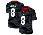 New York Giants #8 Daniel Jones Men's Nike 2020 Black CAMO Vapor Untouchable Limited Stitched NFL Jersey