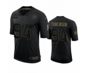 New York Giants #94 Dalvin Tomlinson Black 2020 Salute to Service Limited Jersey
