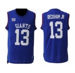 Nike New York Giants #13 Odell Beckham Jr Royal Blue Team Color Men Stitched NFL Limited Tank Top Jersey