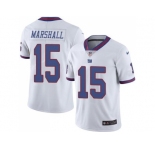 Nike New York Giants #15 Brandon Marshall White Men's Stitched NFL Limited Rush Jersey