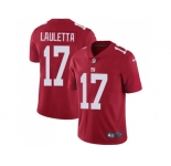 Nike New York Giants #17 Kyle Lauletta Red Alternate Men Stitched NFL Vapor Untouchable Limited Jersey
