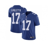 Nike New York Giants #17 Kyle Lauletta Royal Blue Team Color Men Stitched NFL Vapor Untouchable Limited Jersey