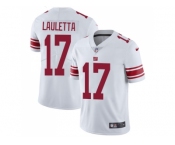 Nike New York Giants #17 Kyle Lauletta White Men Stitched NFL Vapor Untouchable Limited Jersey