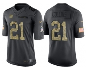 Nike New York Giants #21 Landon Collins Men's Stitched Black NFL Salute to Service Limited Jerseys