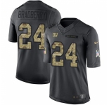 Nike New York Giants #24 James Bradberry Black Men's Stitched NFL Limited 2016 Salute to Service Jersey