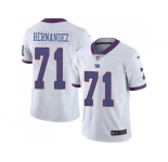 Nike New York Giants #71 Will Hernandez White Men Stitched NFL Limited Rush Jersey