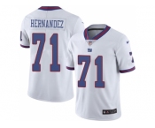 Nike New York Giants #71 Will Hernandez White Men Stitched NFL Limited Rush Jersey