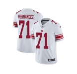 Nike New York Giants #71 Will Hernandez White Men Stitched NFL Vapor Untouchable Limited Jersey