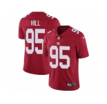 Nike New York Giants #95 B.J. Hill Red Alternate Men Stitched NFL Vapor Untouchable Limited Jersey