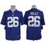nike nfl jerseys new york giants #26 rolle blue[nike limited]