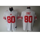 nike nfl jerseys new york giants #80 cruz white[nike limited]