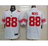 nike nfl jerseys new york giants #88 nicks white[nike limited]