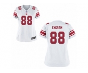 Women New York Giants #88 Evan Engram Nike White 2017 Draft Pick Jersey