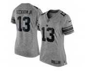 Women Nike New York Giants #13 Odell Beckham Jr Gray Stitched Gridiron